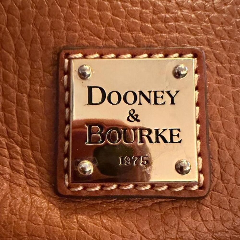 Dooney & Bourke Small Kiley Hobo Cognac Pebbled Leather Shoulder Bag - Picture 2 of 8